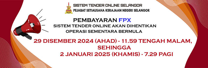 Penutupan FPX 30 Dis 24 hingga 2 Jan 25